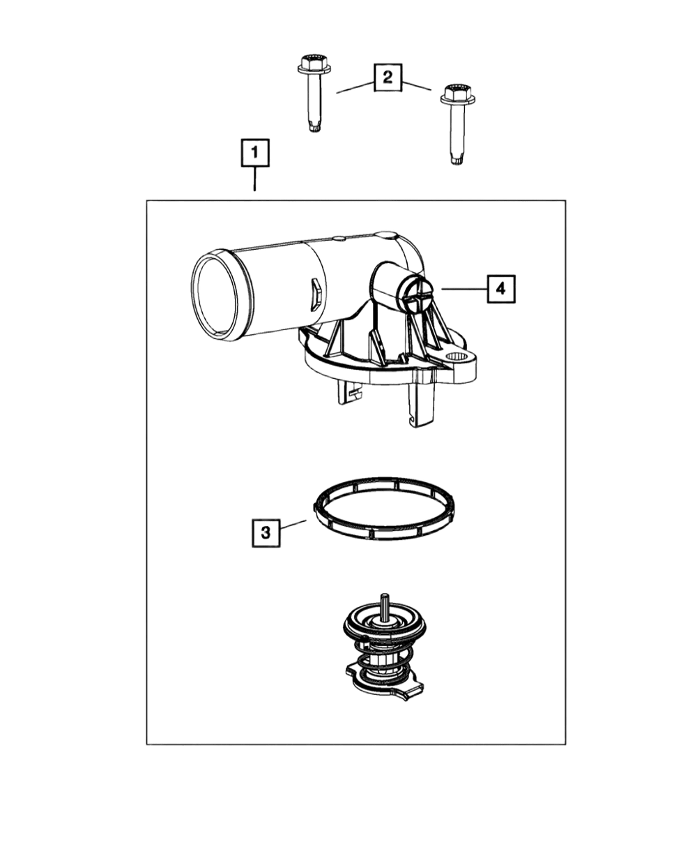 كوع ماء (3.6) مع البلف درانقو.قراندشروكي.رانجلر  2011-2018