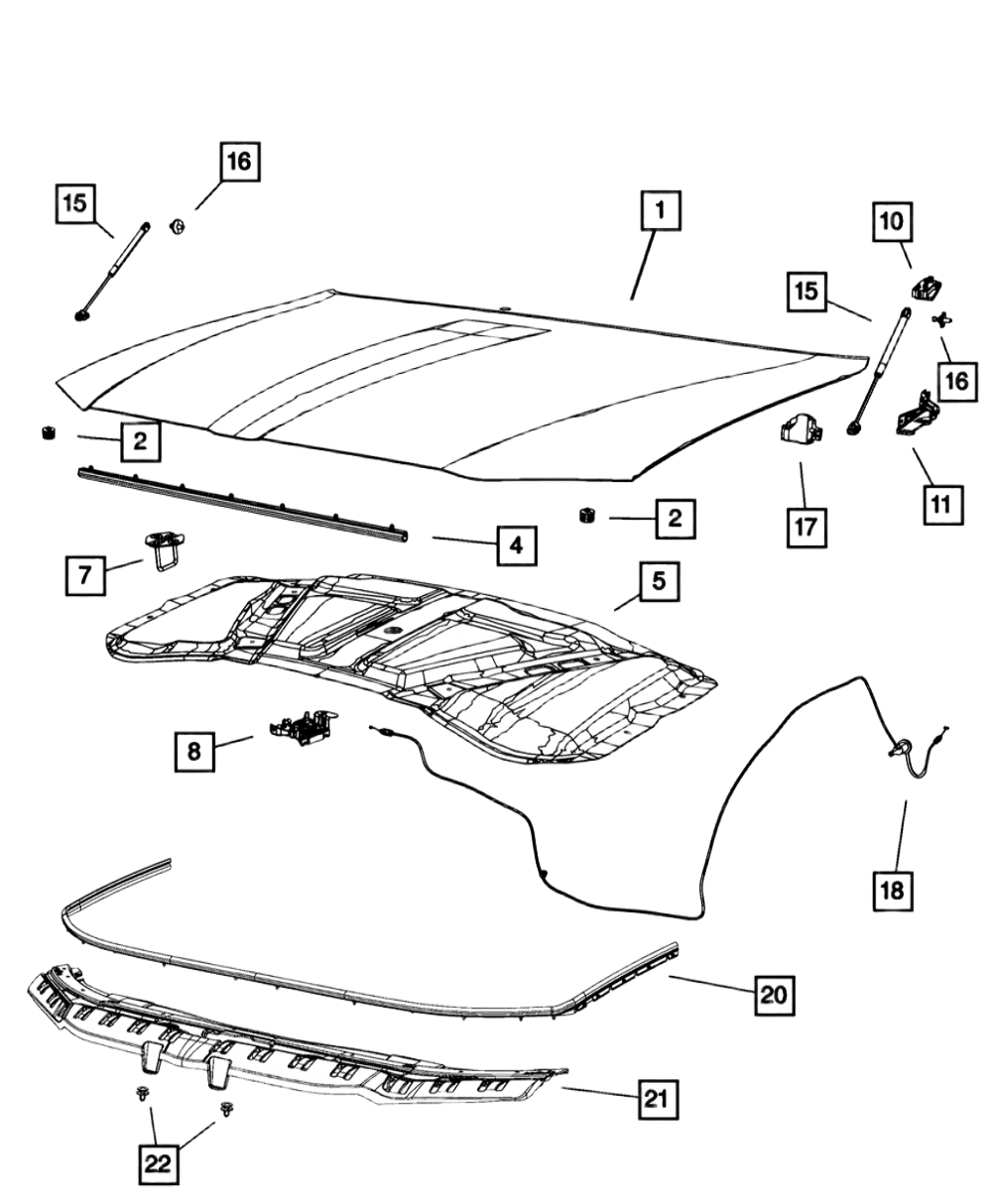 مساعد كبوت تشارجر.كرايسلر  2011-2023