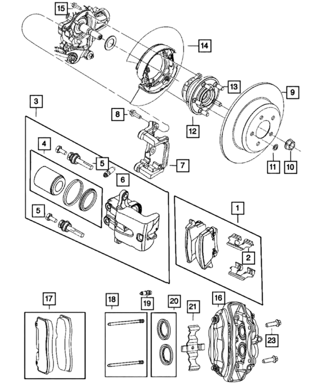 فحمات خلفي تشارجر.تشالنجر.كرايسلر(3.5),(3.6),(5.7)