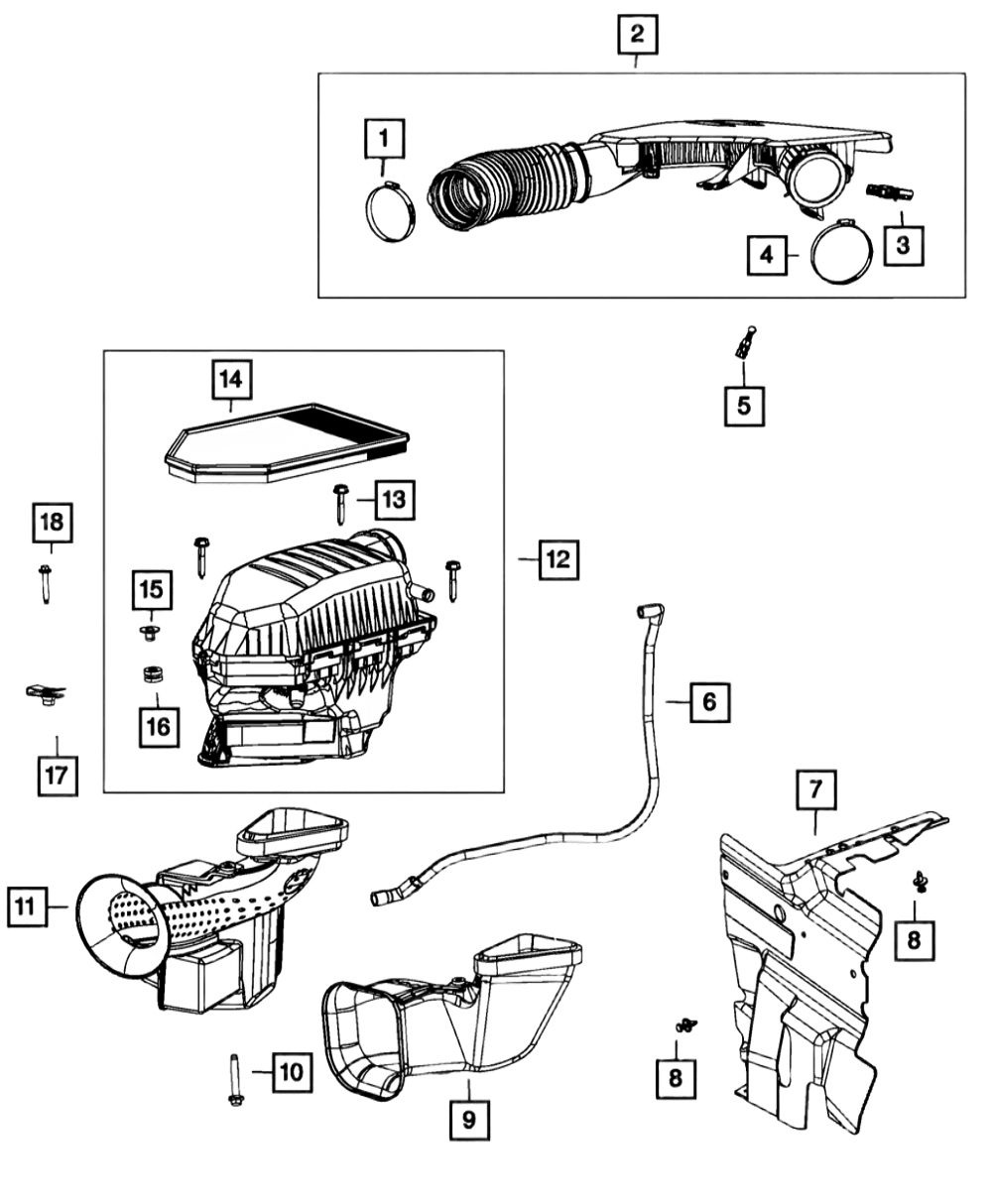 فلتر هواء تشارجر.تشالنجر.كرايسلر 2011-2023