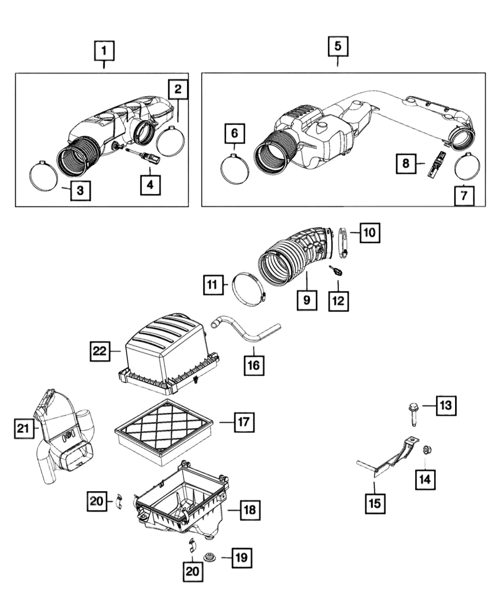 فلتر هواء درانقو.قراندشروكي 2011 - 2023