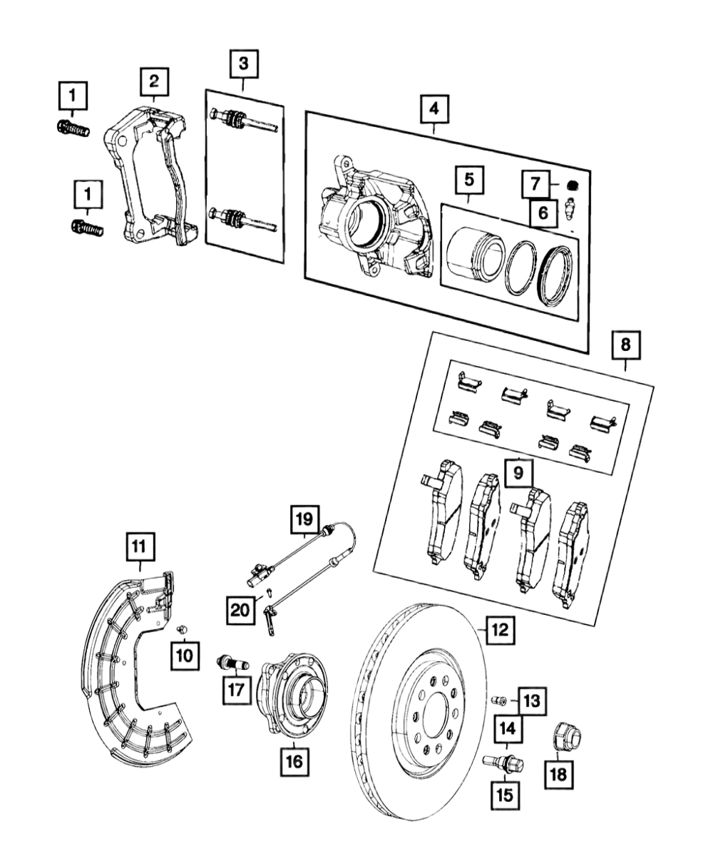 طقم هوب أمامي شروكي 2014-2023