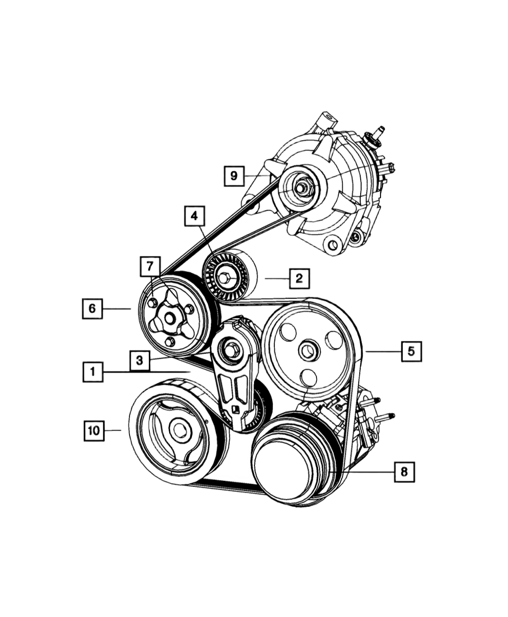 بكرة شداد ناعمة تشارجر.تشالنجر.كرايسلر.قراندشروكي.درانقو 2005-2024