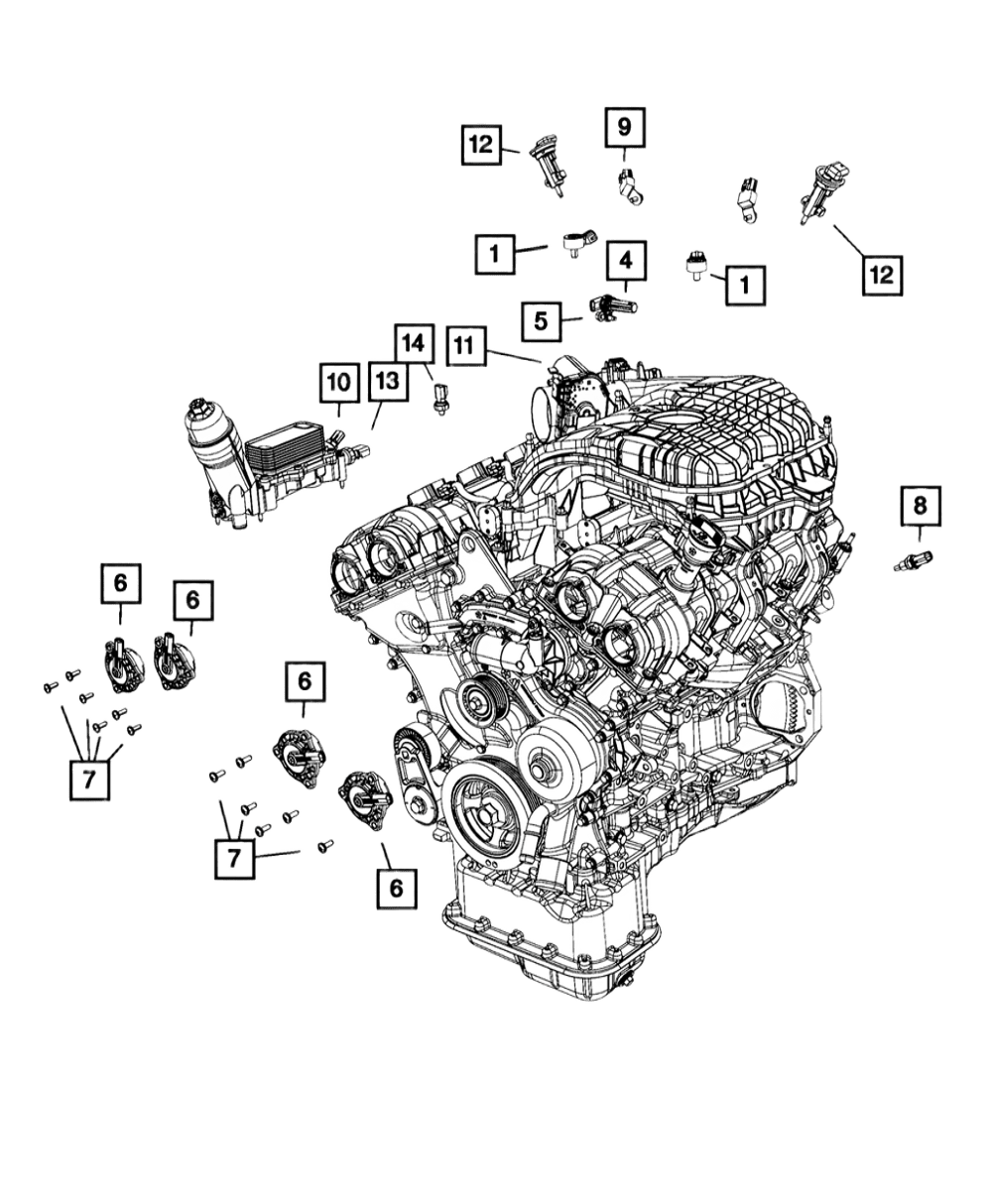 حساس كرنك تشارجر.كرايسلر.درانقو.قراندشروكي (3.6) 2011-2023
